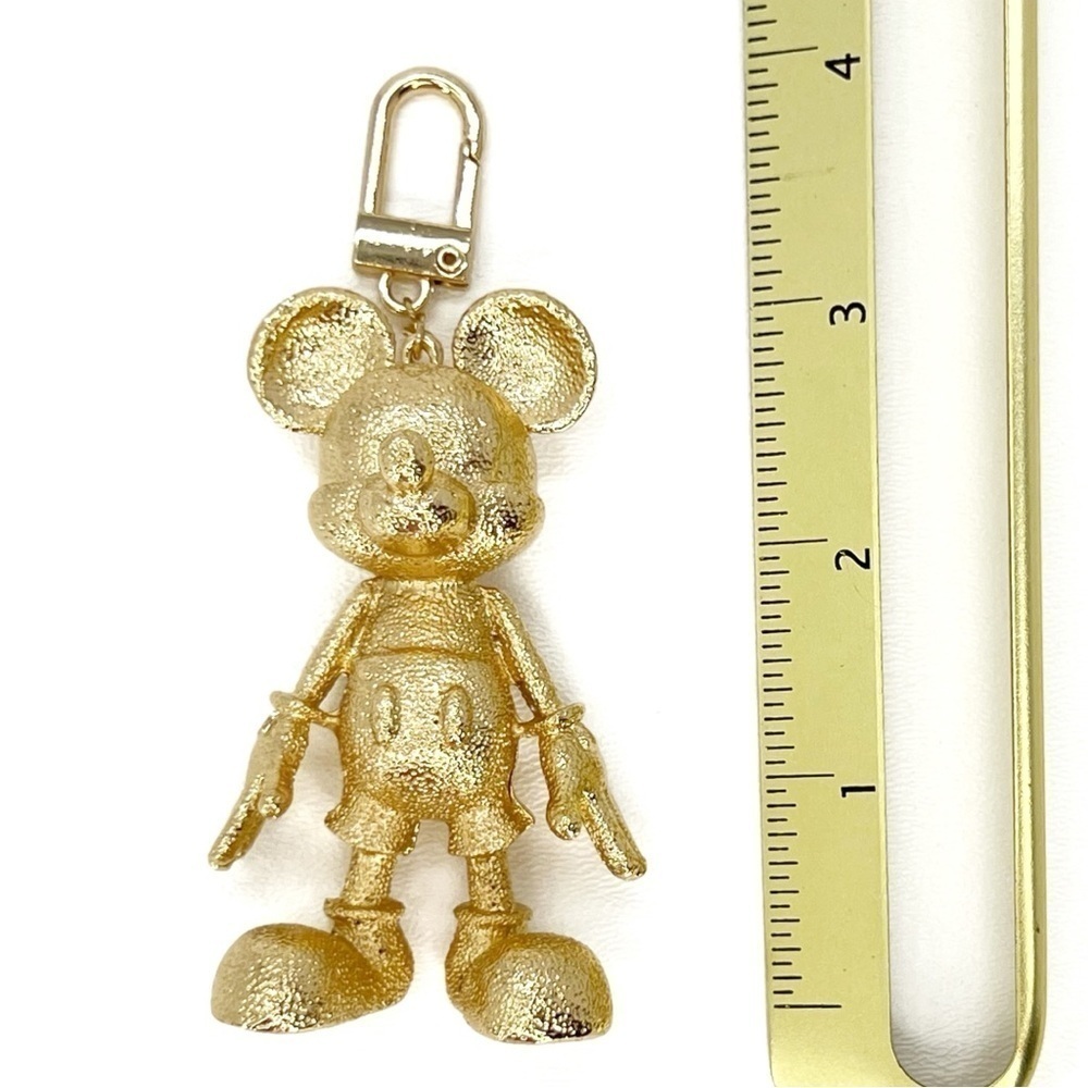 Disney X Baublebar Mickey Mouse Disney Bag Charm Gold Leaf Metal Foil New in Box - Picture 8 of 9